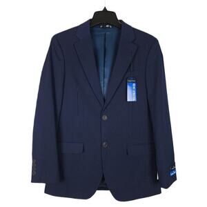 Nautica Men's Modern-Fit Active Stretch Suit Jacket Navy Pinstripe 36R NWT